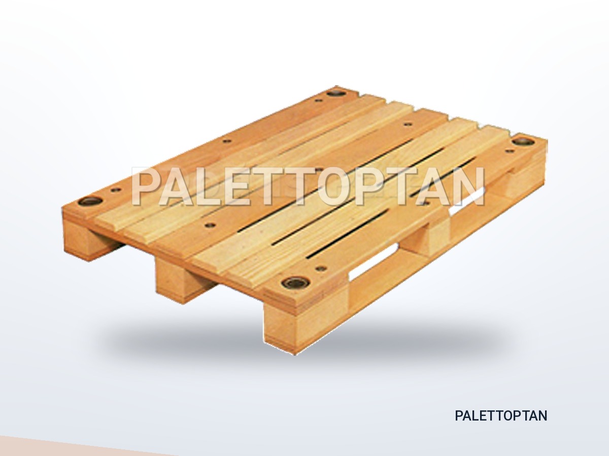 Metal Yuvalı Ahşap Palet 100 × 120 cm ahşap palet
